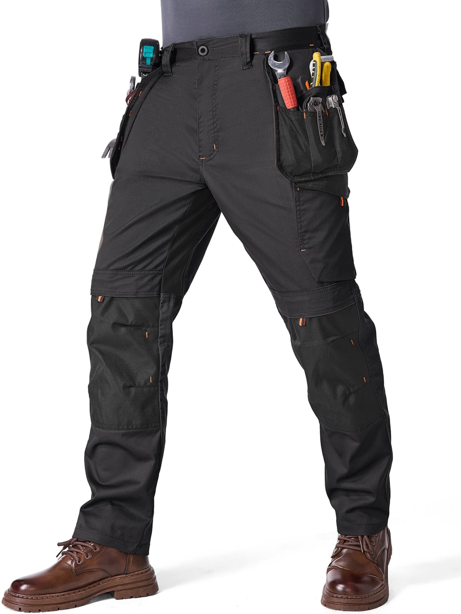 liyiyiyia Mens Pants Cargo Work Pants Outdoor Water Resistant Hiking Pants