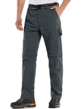 liyiyiyia Mens Convertible Hiking Cargo Pants Outdoor Quick Dry Zip Off Safari Trousers Lightweight Fishing Pant with Multi Pockets