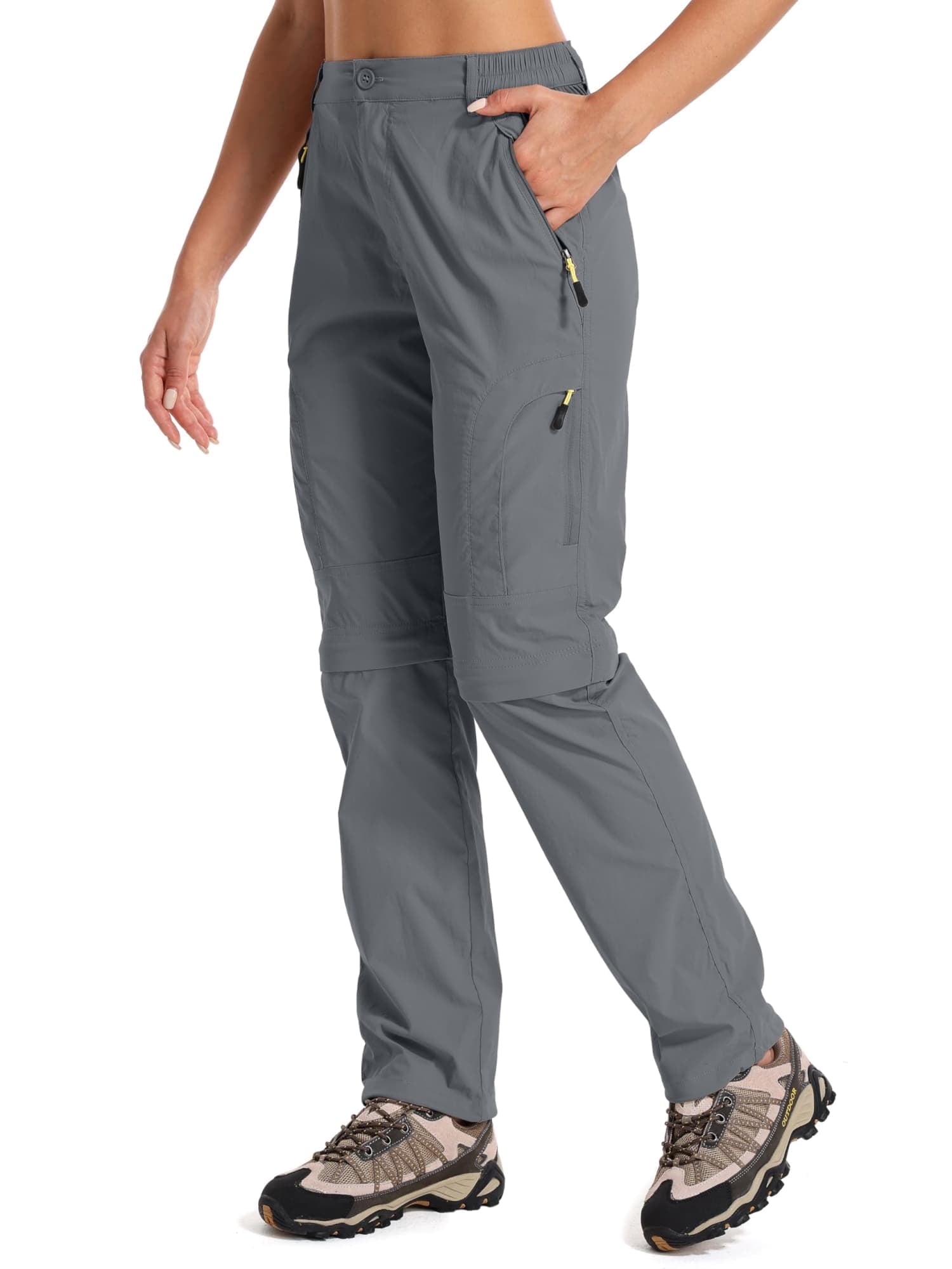 liyiyiyia Pants for Women Cargo Pants Convertible to Shorts Hiking Work Outdoor Quick Dry Trousers Pants