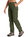 liyiyiyia Pants for Women Cargo Pants Convertible to Shorts Hiking Work Outdoor Quick Dry Trousers Pants