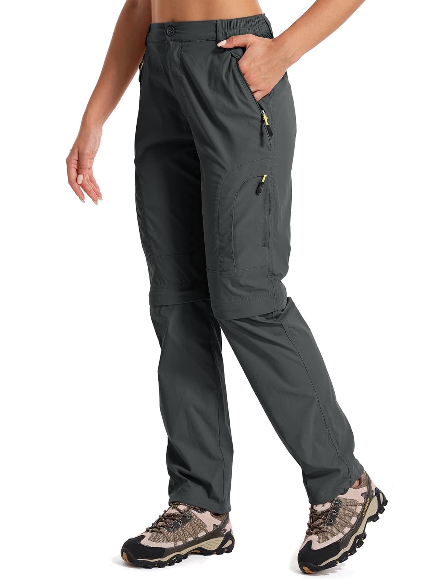liyiyiyia Pants for Women Cargo Pants Convertible to Shorts Hiking Work Outdoor Quick Dry Trousers Pants