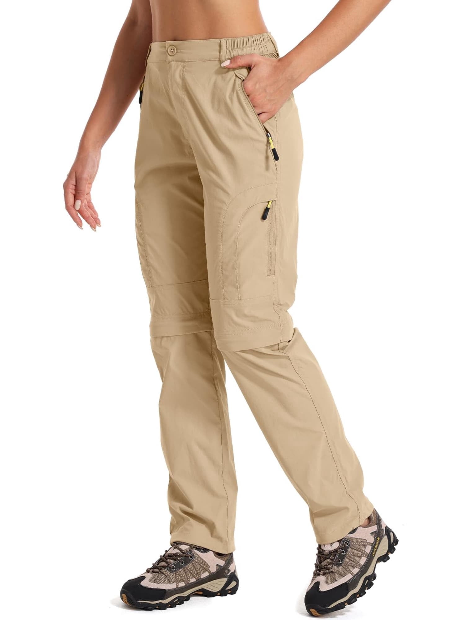 liyiyiyia Pants for Women Cargo Pants Convertible to Shorts Hiking Work Outdoor Quick Dry Trousers Pants