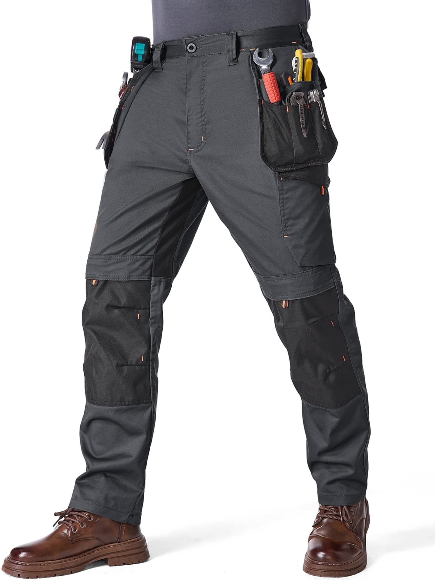 liyiyiyia Mens Pants Cargo Work Pants Outdoor Water Resistant Hiking Pants