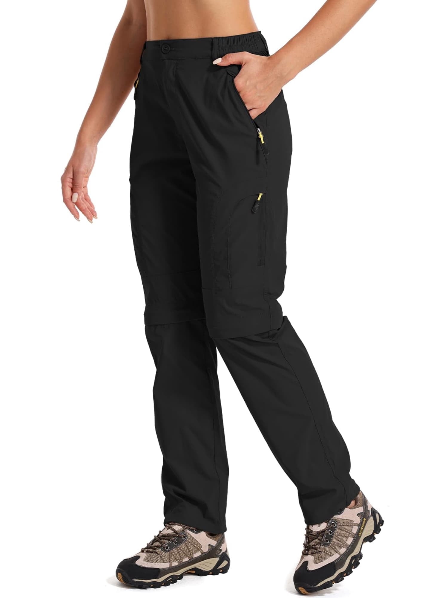 liyiyiyia Pants for Women Cargo Pants Convertible to Shorts Hiking Work Outdoor Quick Dry Trousers Pants
